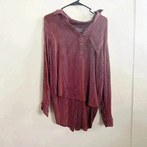 Anthropologie oversized polka dot blouse small - Picture 1 of 5